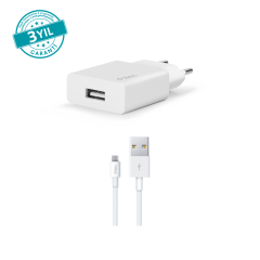 TTEC SmartCharger 2.1A Seyahat Şarj Aleti + Micro USB Kablo