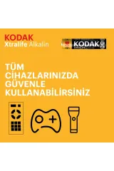 KODAK Kalem Aa Kalın Pil - 6x2 12'li Xtralıfe Alkalin