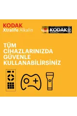 KODAK Xtralife Alkalin Kalem Pil (İnce)