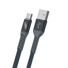 MF FB401 Micro USB Şarj Kablosu Gri